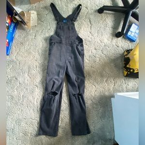 Women’s black overalls